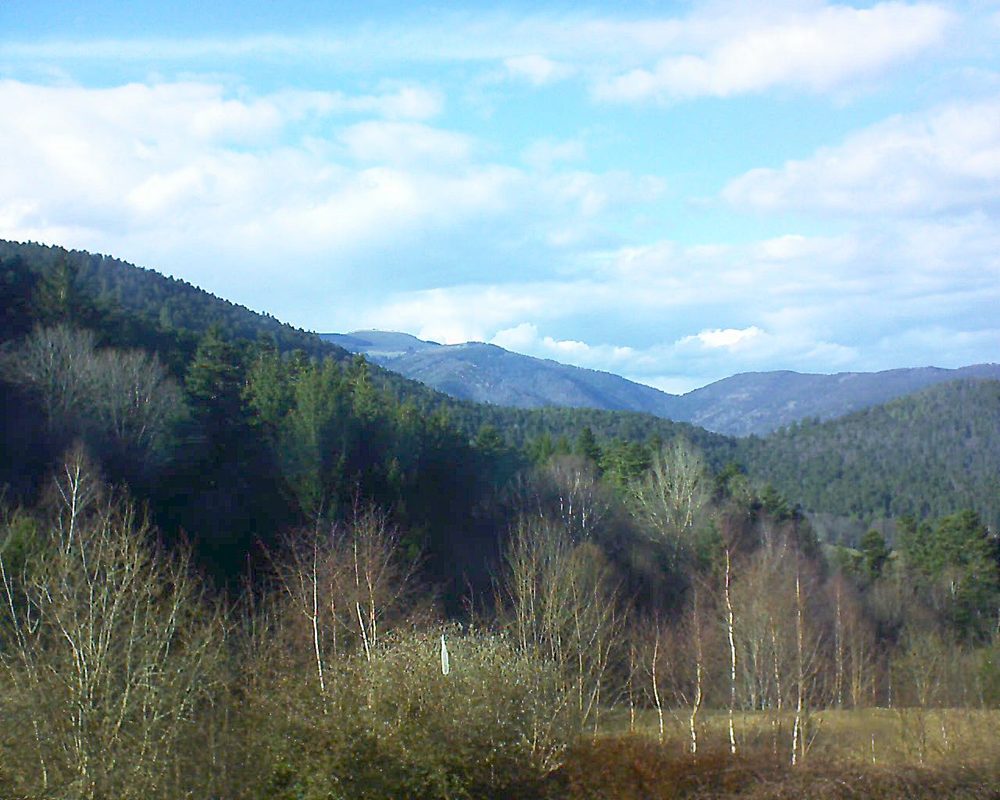 Le petit ballon vu depuis le Domaine Langmatt à Murbach le 16.03.2018 à 16:15 Le petit ballon (Alsace, Vosges) le 16.03.2018 à 16:15