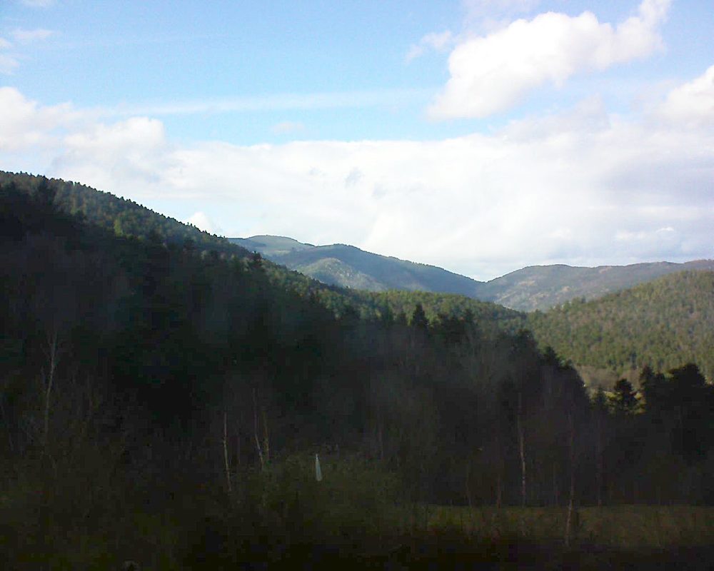 Le petit ballon vu depuis le Domaine Langmatt à Murbach le 16.03.2018 à 16:30 Le petit ballon (Alsace, Vosges) le 16.03.2018 à 16:30