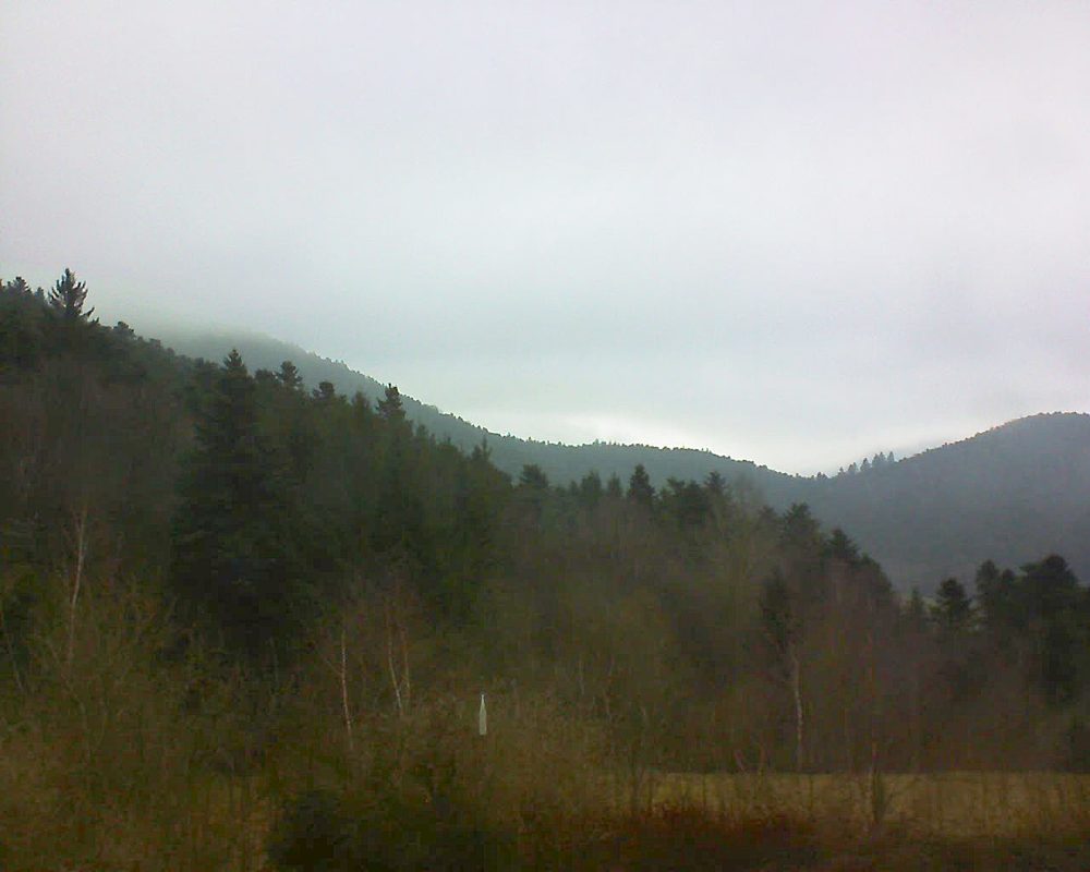Le petit ballon vu depuis le Domaine Langmatt à Murbach le 17.03.2018 à 12:15 Le petit ballon (Alsace, Vosges) le 17.03.2018 à 12:15