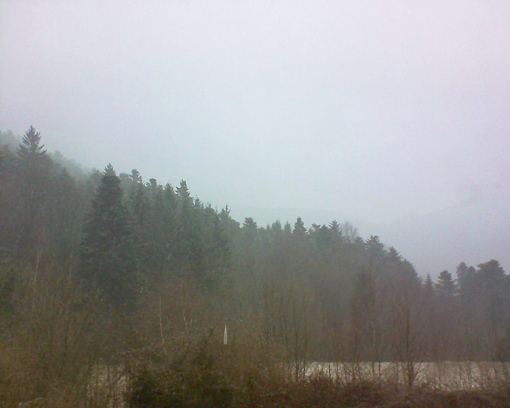 Le petit ballon vu depuis le Domaine Langmatt à Murbach le 17.03.2018 à 16:30 Le petit ballon (Alsace, Vosges) le 17.03.2018 à 16:30