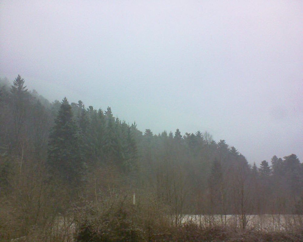 Le petit ballon vu depuis le Domaine Langmatt à Murbach le 17.03.2018 à 16:45 Le petit ballon (Alsace, Vosges) le 17.03.2018 à 16:45