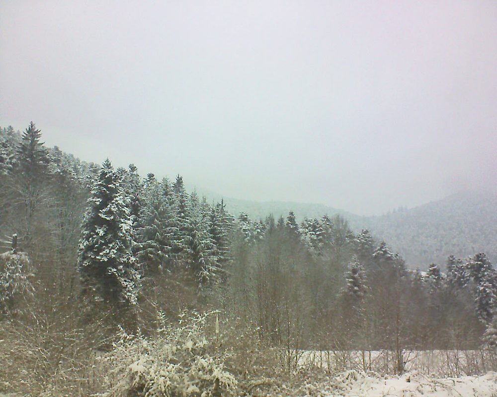 Le petit ballon vu depuis le Domaine Langmatt à Murbach le 19.03.2018 à 12:45 Le petit ballon (Alsace, Vosges) le 19.03.2018 à 12:45