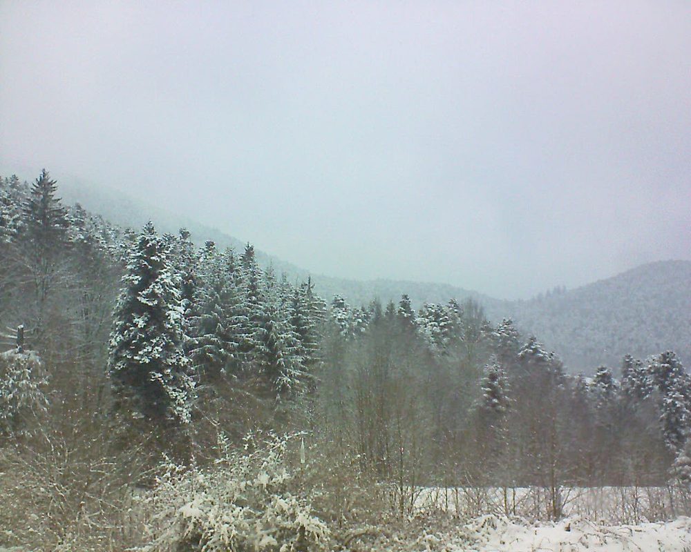 Le petit ballon vu depuis le Domaine Langmatt à Murbach le 19.03.2018 à 17:15 Le petit ballon (Alsace, Vosges) le 19.03.2018 à 17:15