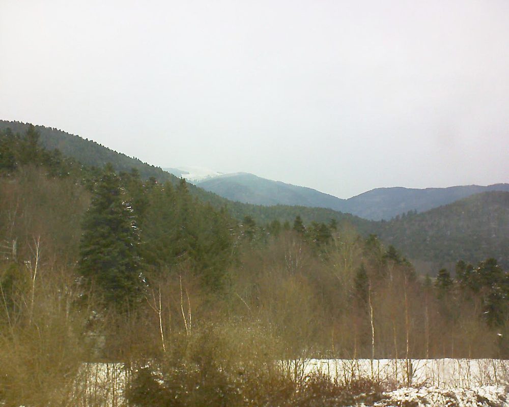Le petit ballon vu depuis le Domaine Langmatt à Murbach le 22.03.2018 à 12:30 Le petit ballon (Alsace, Vosges) le 22.03.2018 à 12:30