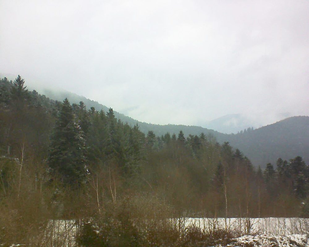 Le petit ballon vu depuis le Domaine Langmatt à Murbach le 22.03.2018 à 15:00 Le petit ballon (Alsace, Vosges) le 22.03.2018 à 15:00
