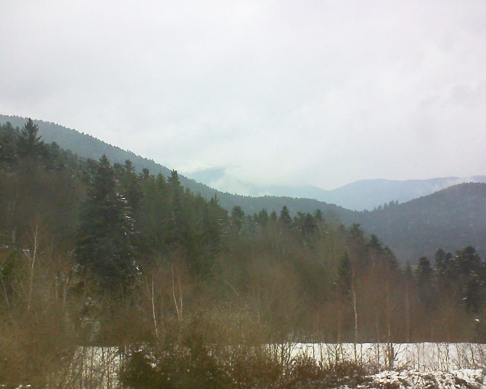 Le petit ballon vu depuis le Domaine Langmatt à Murbach le 22.03.2018 à 15:30 Le petit ballon (Alsace, Vosges) le 22.03.2018 à 15:30