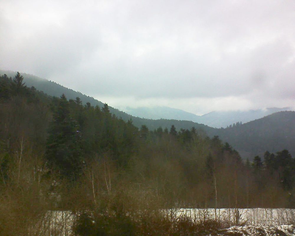 Le petit ballon vu depuis le Domaine Langmatt à Murbach le 23.03.2018 à 11:45 Le petit ballon (Alsace, Vosges) le 23.03.2018 à 11:45
