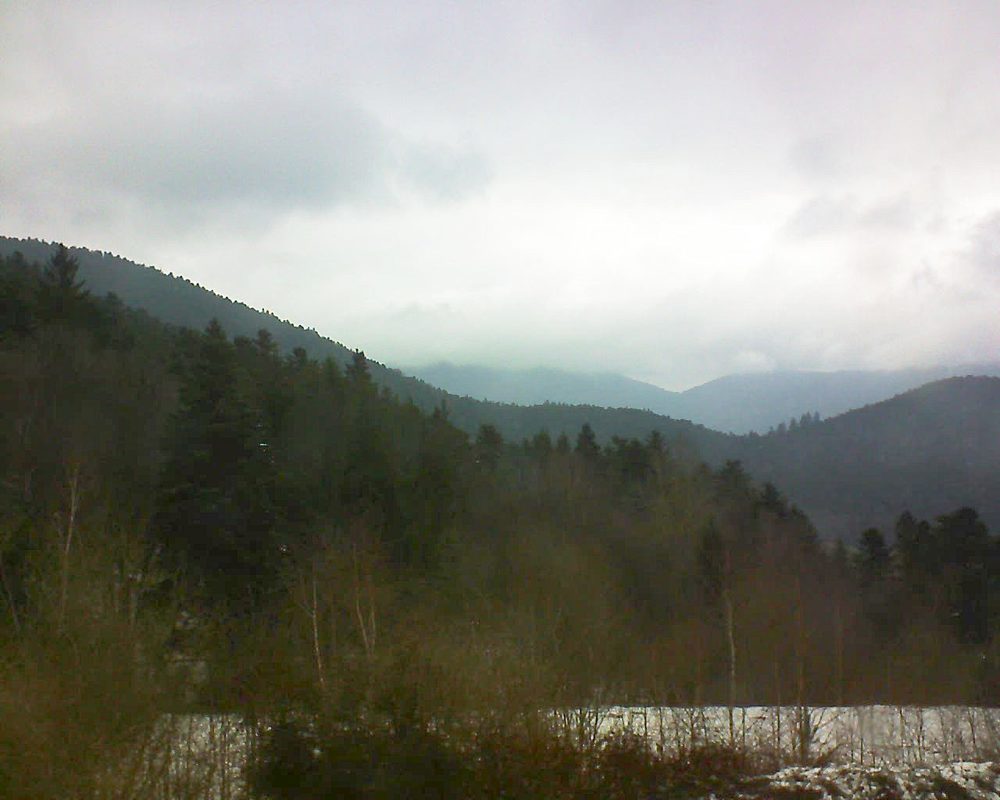 Le petit ballon vu depuis le Domaine Langmatt à Murbach le 23.03.2018 à 12:15 Le petit ballon (Alsace, Vosges) le 23.03.2018 à 12:15