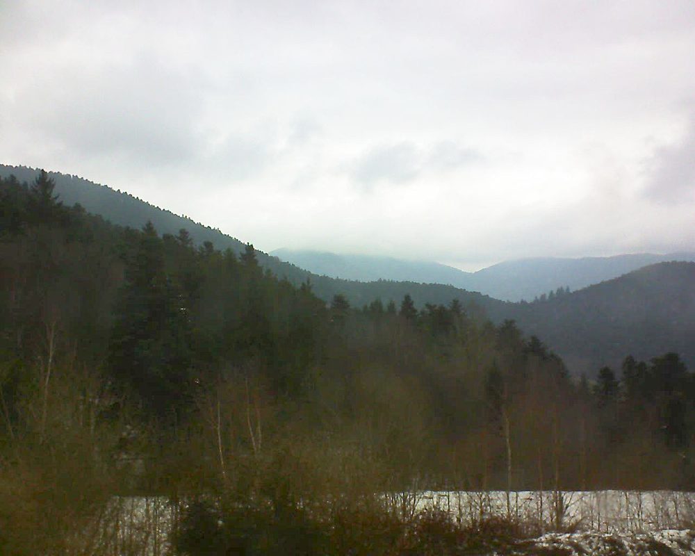 Le petit ballon vu depuis le Domaine Langmatt à Murbach le 23.03.2018 à 12:30 Le petit ballon (Alsace, Vosges) le 23.03.2018 à 12:30