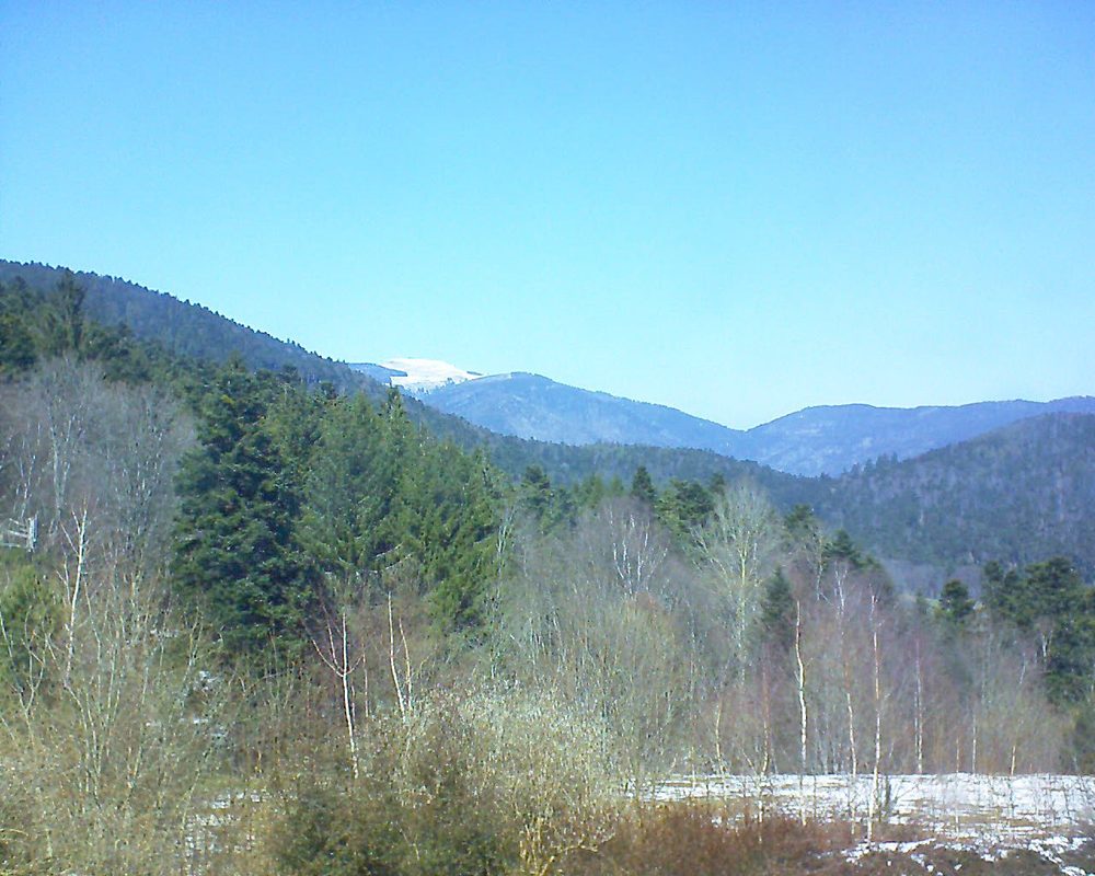 Le petit ballon vu depuis le Domaine Langmatt à Murbach le 24.03.2018 à 13:00 Le petit ballon (Alsace, Vosges) le 24.03.2018 à 13:00