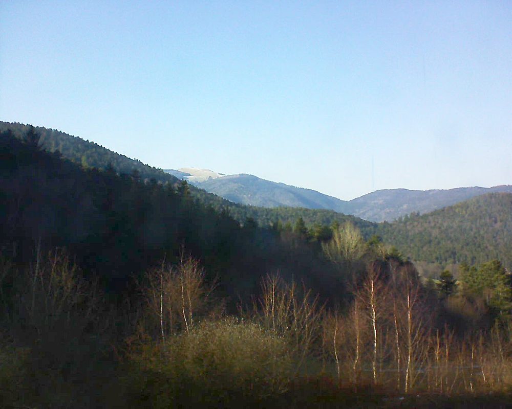Le petit ballon vu depuis le Domaine Langmatt à Murbach le 24.03.2018 à 16:30 Le petit ballon (Alsace, Vosges) le 24.03.2018 à 16:30