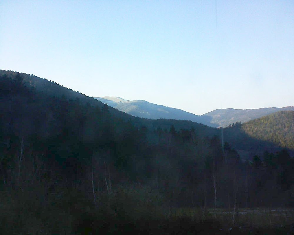 Le petit ballon vu depuis le Domaine Langmatt à Murbach le 24.03.2018 à 17:30 Le petit ballon (Alsace, Vosges) le 24.03.2018 à 17:30