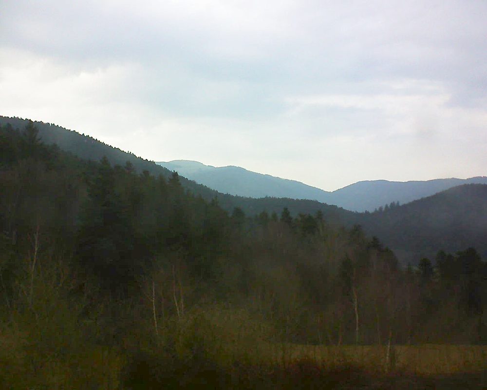 Le petit ballon vu depuis le Domaine Langmatt à Murbach le 25.03.2018 à 18:30 Le petit ballon (Alsace, Vosges) le 25.03.2018 à 18:30