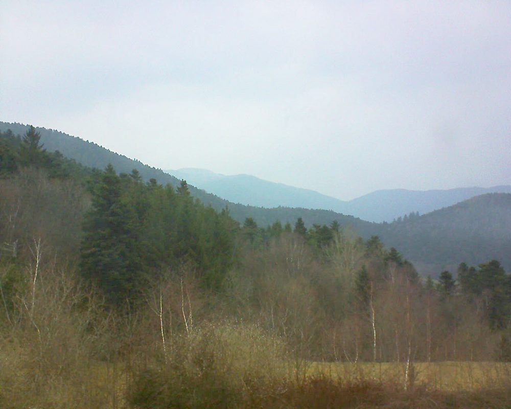 Le petit ballon vu depuis le Domaine Langmatt à Murbach le 26.03.2018 à 18:15 Le petit ballon (Alsace, Vosges) le 26.03.2018 à 18:15
