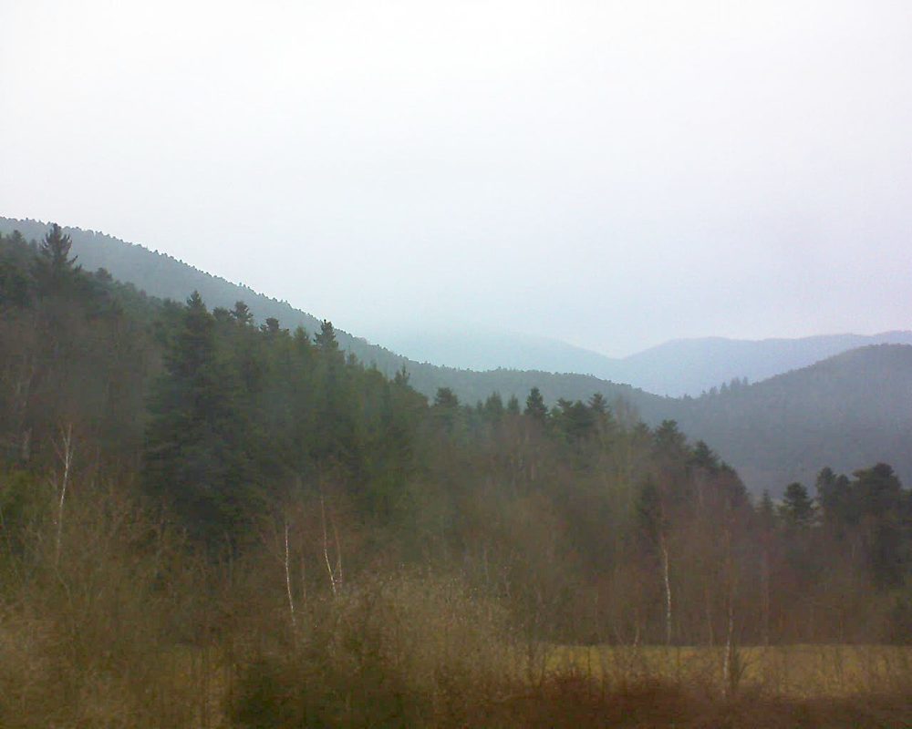 Le petit ballon vu depuis le Domaine Langmatt à Murbach le 27.03.2018 à 18:30 Le petit ballon (Alsace, Vosges) le 27.03.2018 à 18:30