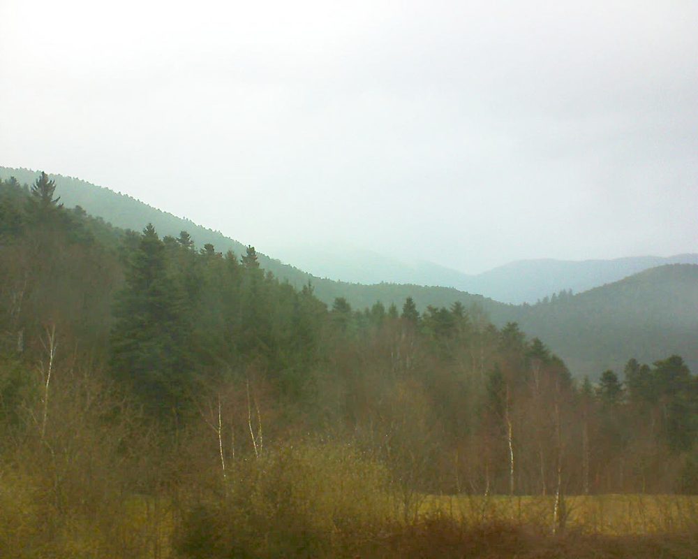 Le petit ballon vu depuis le Domaine Langmatt à Murbach le 27.03.2018 à 19:15 Le petit ballon (Alsace, Vosges) le 27.03.2018 à 19:15