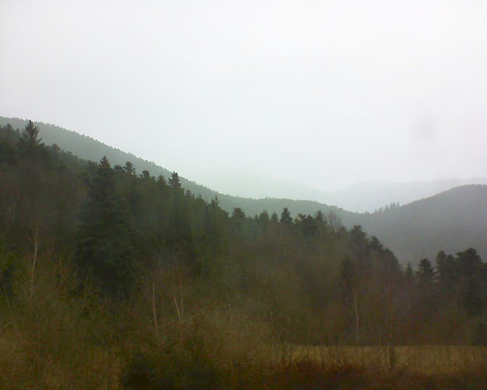 Le petit ballon vu depuis le Domaine Langmatt à Murbach le 28.03.2018 à 11:15 Le petit ballon (Alsace, Vosges) le 28.03.2018 à 11:15