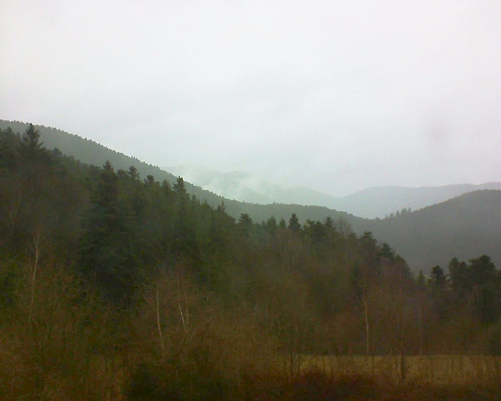 Le petit ballon vu depuis le Domaine Langmatt à Murbach le 28.03.2018 à 14:30 Le petit ballon (Alsace, Vosges) le 28.03.2018 à 14:30