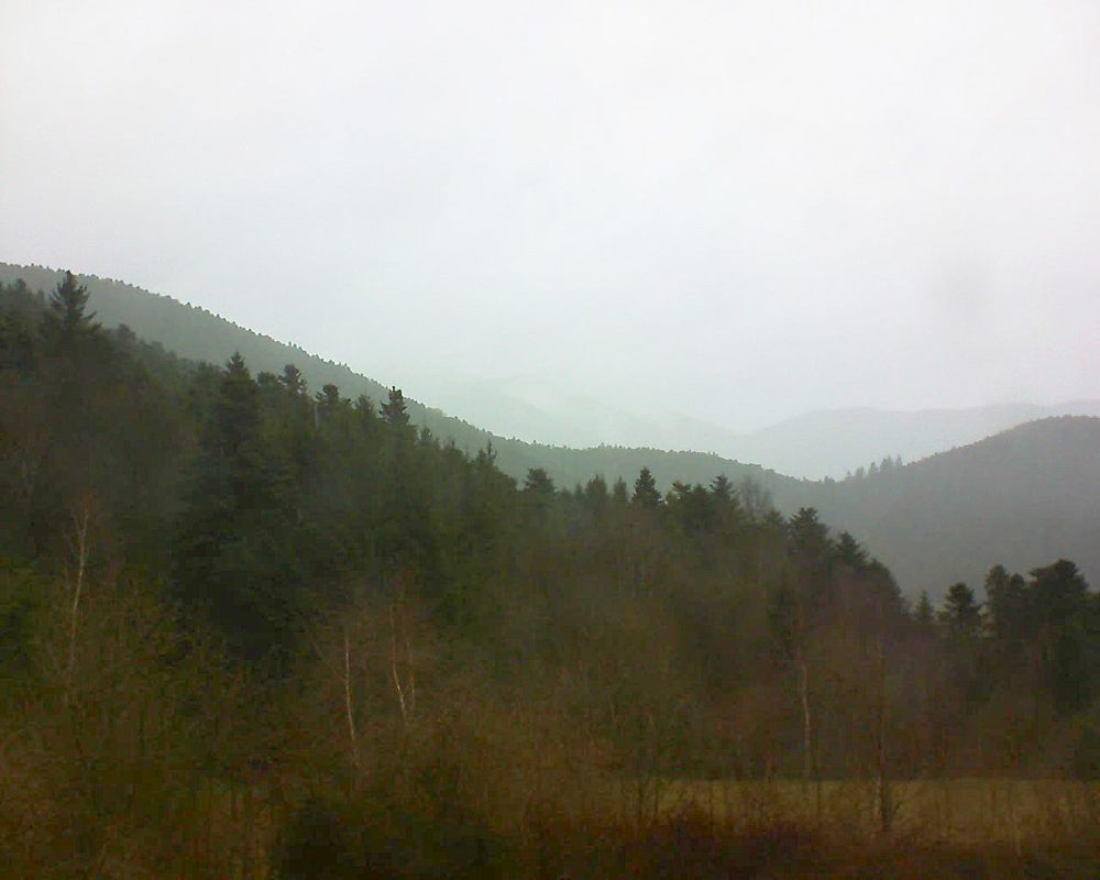 Le petit ballon vu depuis le Domaine Langmatt à Murbach le 28.03.2018 à 15:00 Le petit ballon (Alsace, Vosges) le 28.03.2018 à 15:00