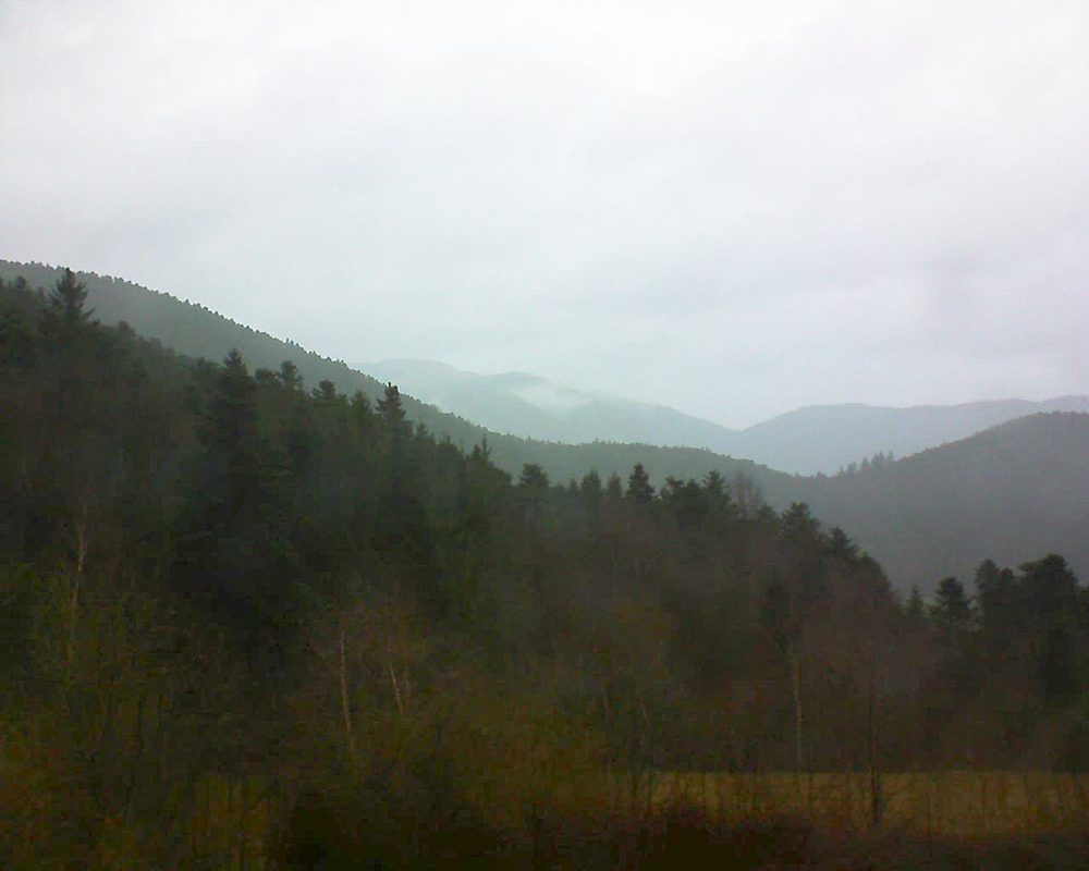 Le petit ballon vu depuis le Domaine Langmatt à Murbach le 28.03.2018 à 18:00 Le petit ballon (Alsace, Vosges) le 28.03.2018 à 18:00