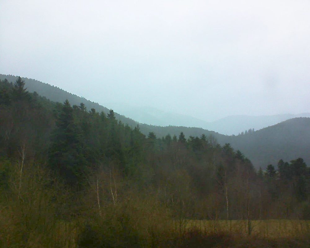 Le petit ballon vu depuis le Domaine Langmatt à Murbach le 28.03.2018 à 18:45 Le petit ballon (Alsace, Vosges) le 28.03.2018 à 18:45