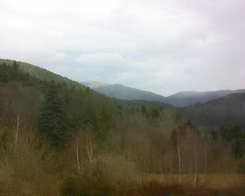 Le petit ballon vu depuis le Domaine Langmatt à Murbach le 29.03.2018 à 12:00 Le petit ballon (Alsace, Vosges) le 29.03.2018 à 12:00