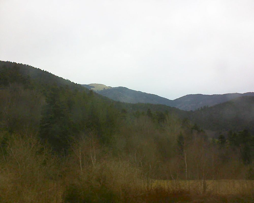 Le petit ballon vu depuis le Domaine Langmatt à Murbach le 30.03.2018 à 14:30 Le petit ballon (Alsace, Vosges) le 30.03.2018 à 14:30