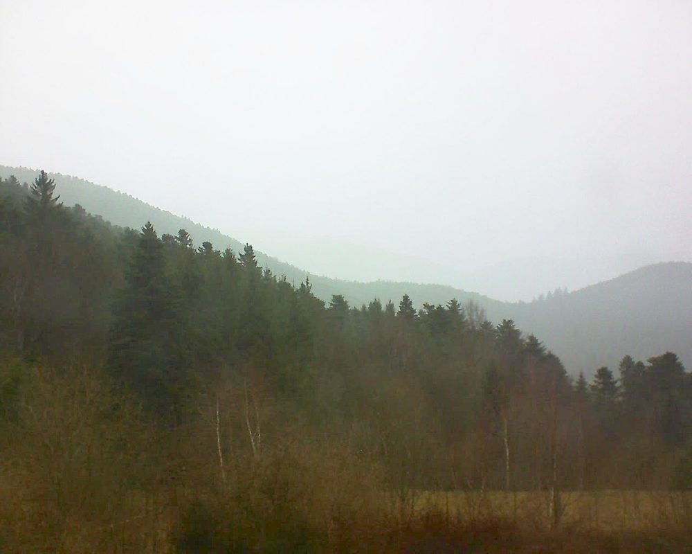 Le petit ballon vu depuis le Domaine Langmatt à Murbach le 30.03.2018 à 16:00 Le petit ballon (Alsace, Vosges) le 30.03.2018 à 16:00