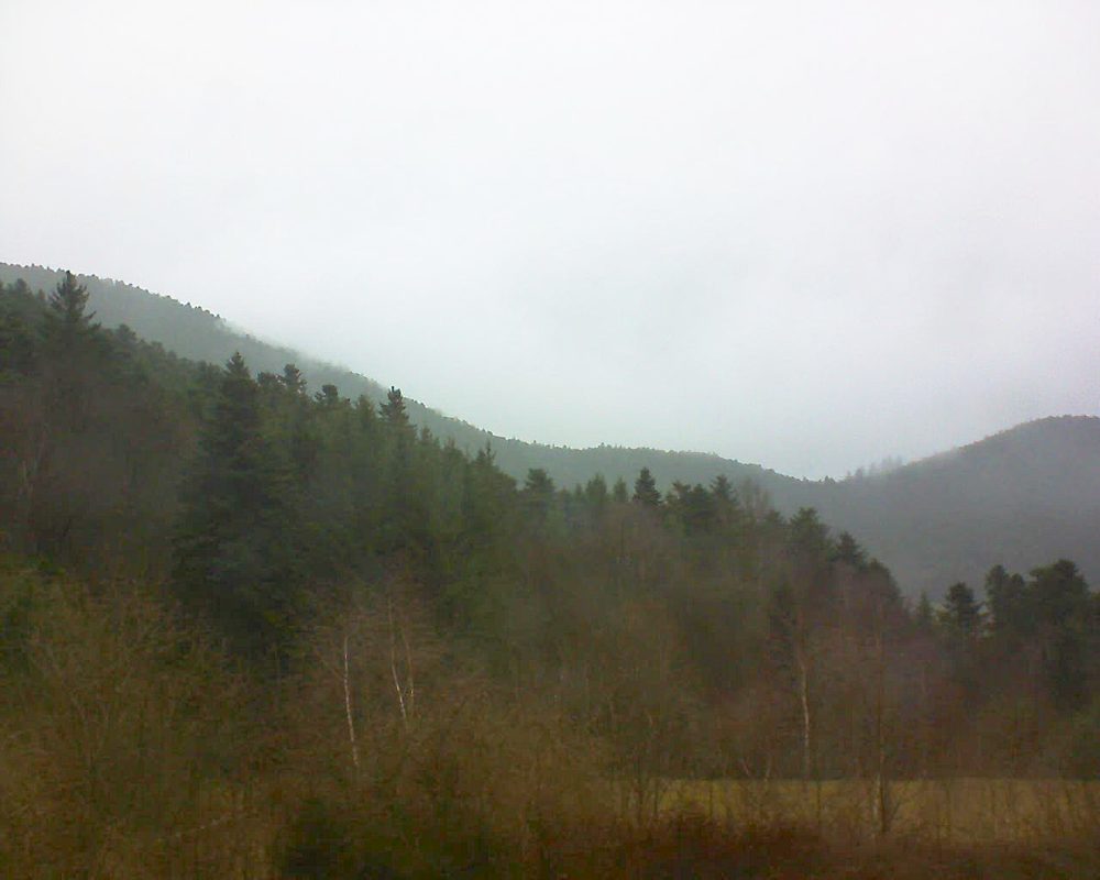 Le petit ballon vu depuis le Domaine Langmatt à Murbach le 30.03.2018 à 17:30 Le petit ballon (Alsace, Vosges) le 30.03.2018 à 17:30