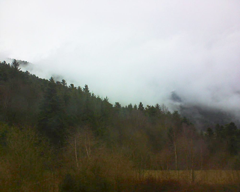 Le petit ballon vu depuis le Domaine Langmatt à Murbach le 30.03.2018 à 18:00 Le petit ballon (Alsace, Vosges) le 30.03.2018 à 18:00