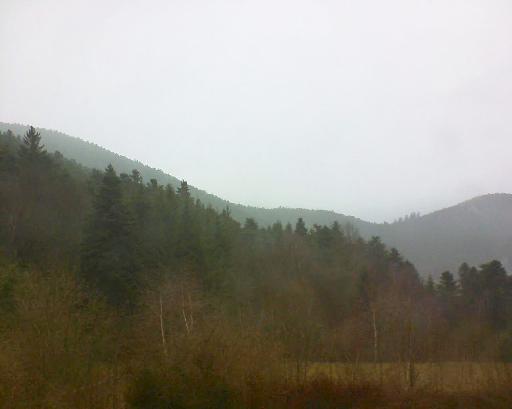Le petit ballon vu depuis le Domaine Langmatt à Murbach le 01.04.2018 à 11:00 Le petit ballon (Alsace, Vosges) le 01.04.2018 à 11:00