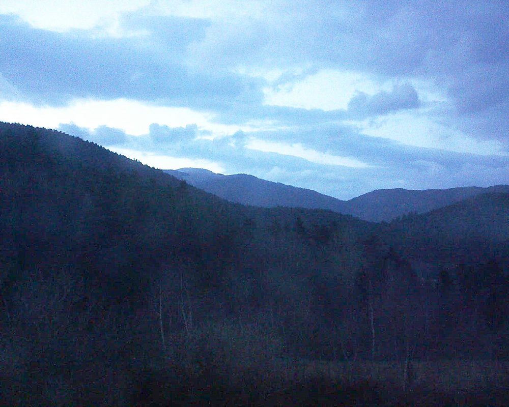Le petit ballon vu depuis le Domaine Langmatt à Murbach le 01.04.2018 à 20:15 Le petit ballon (Alsace, Vosges) le 01.04.2018 à 20:15