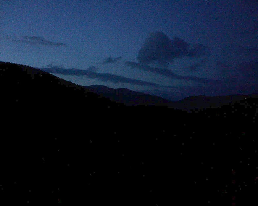Le petit ballon vu depuis le Domaine Langmatt à Murbach le 01.04.2018 à 20:30 Le petit ballon (Alsace, Vosges) le 01.04.2018 à 20:30