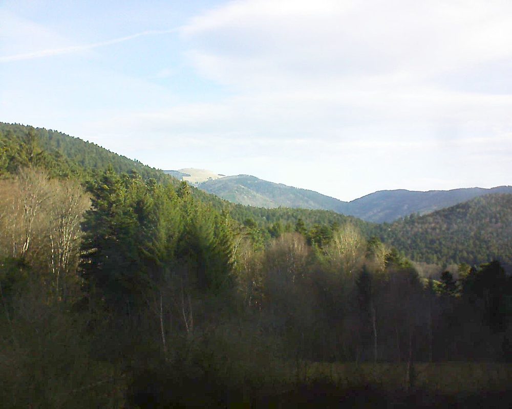 Le petit ballon vu depuis le Domaine Langmatt à Murbach le 03.04.2018 à 09:30 Le petit ballon (Alsace, Vosges) le 03.04.2018 à 09:30
