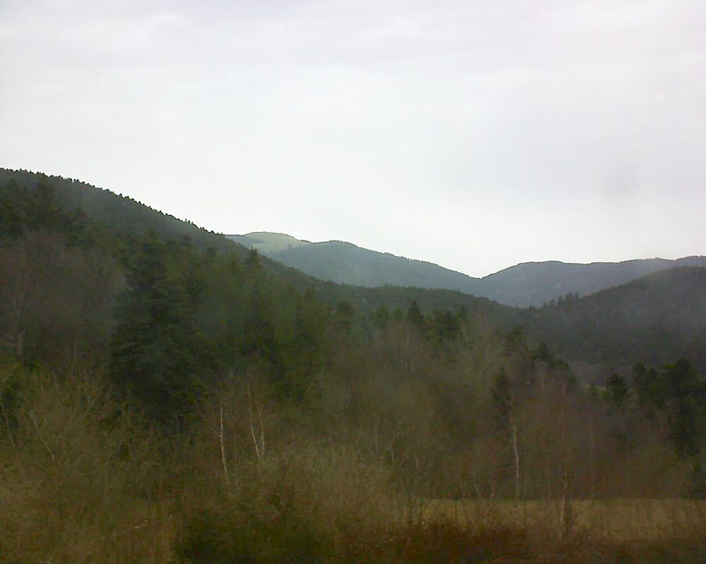 Le petit ballon vu depuis le Domaine Langmatt à Murbach le 03.04.2018 à 17:15 Le petit ballon (Alsace, Vosges) le 03.04.2018 à 17:15
