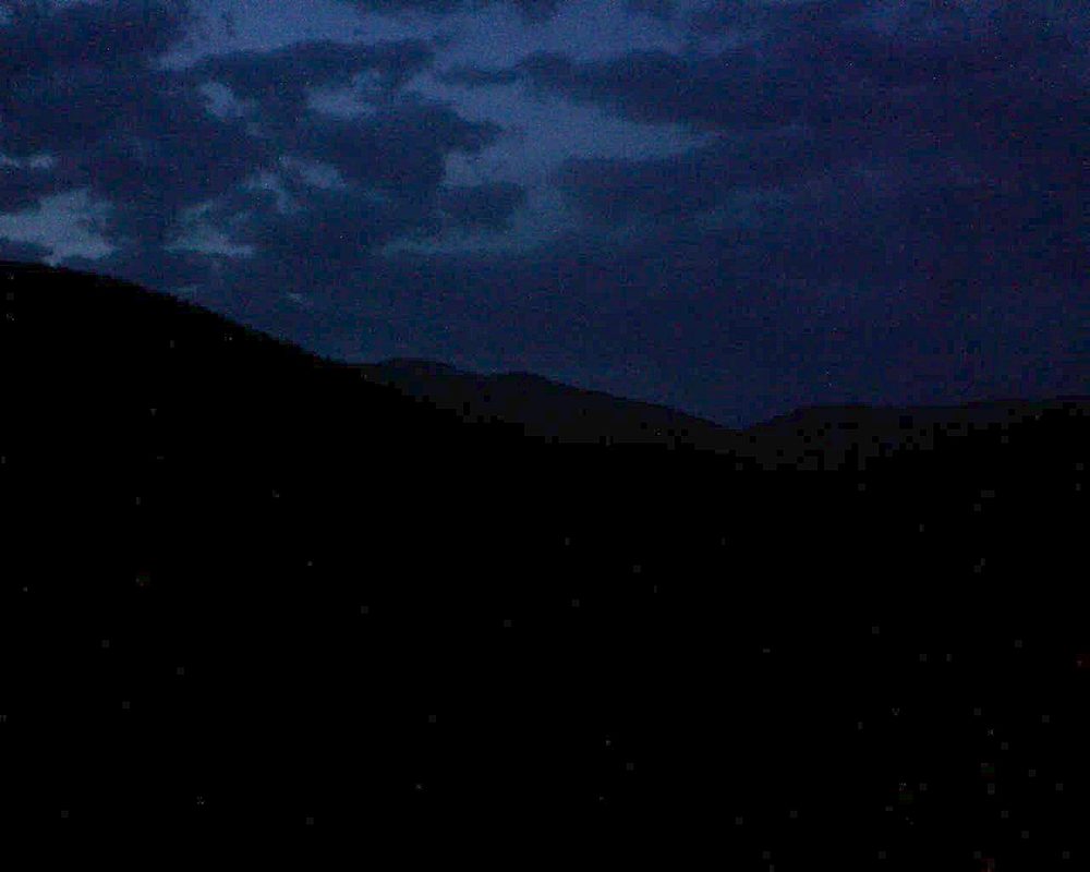 Le petit ballon vu depuis le Domaine Langmatt à Murbach le 03.04.2018 à 20:30 Le petit ballon (Alsace, Vosges) le 03.04.2018 à 20:30