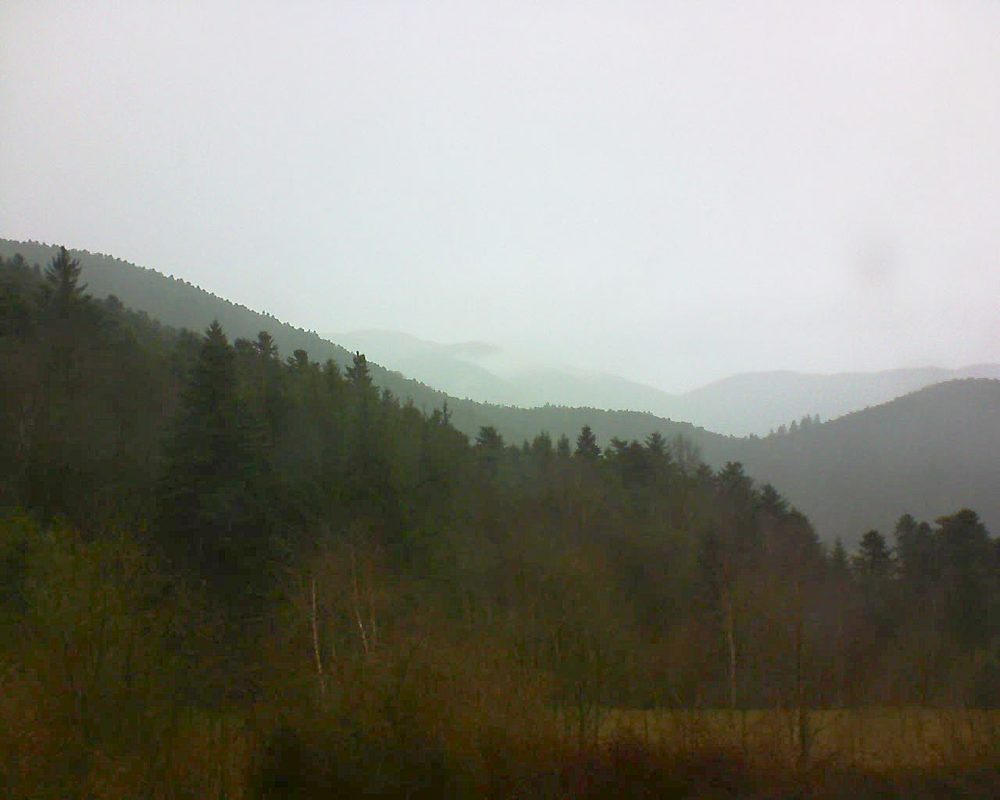 Le petit ballon vu depuis le Domaine Langmatt à Murbach le 04.04.2018 à 14:15 Le petit ballon (Alsace, Vosges) le 04.04.2018 à 14:15