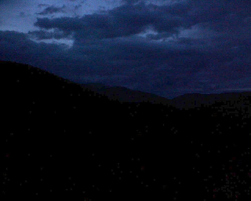 Le petit ballon vu depuis le Domaine Langmatt à Murbach le 04.04.2018 à 20:30 Le petit ballon (Alsace, Vosges) le 04.04.2018 à 20:30