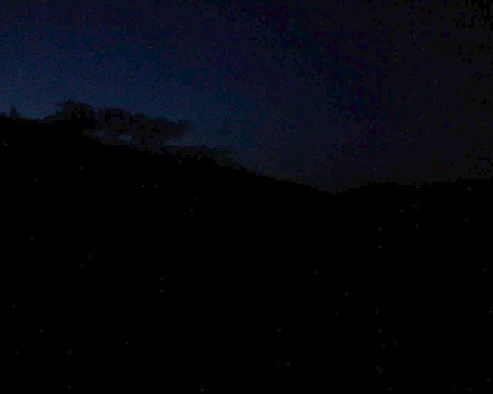 Le petit ballon vu depuis le Domaine Langmatt à Murbach le 05.04.2018 à 20:45 Le petit ballon (Alsace, Vosges) le 05.04.2018 à 20:45