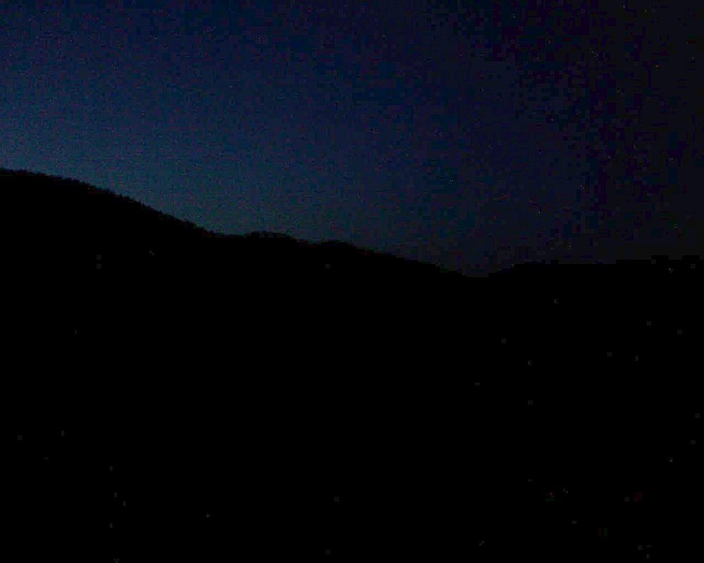 Le petit ballon vu depuis le Domaine Langmatt à Murbach le 06.04.2018 à 20:45 Le petit ballon (Alsace, Vosges) le 06.04.2018 à 20:45