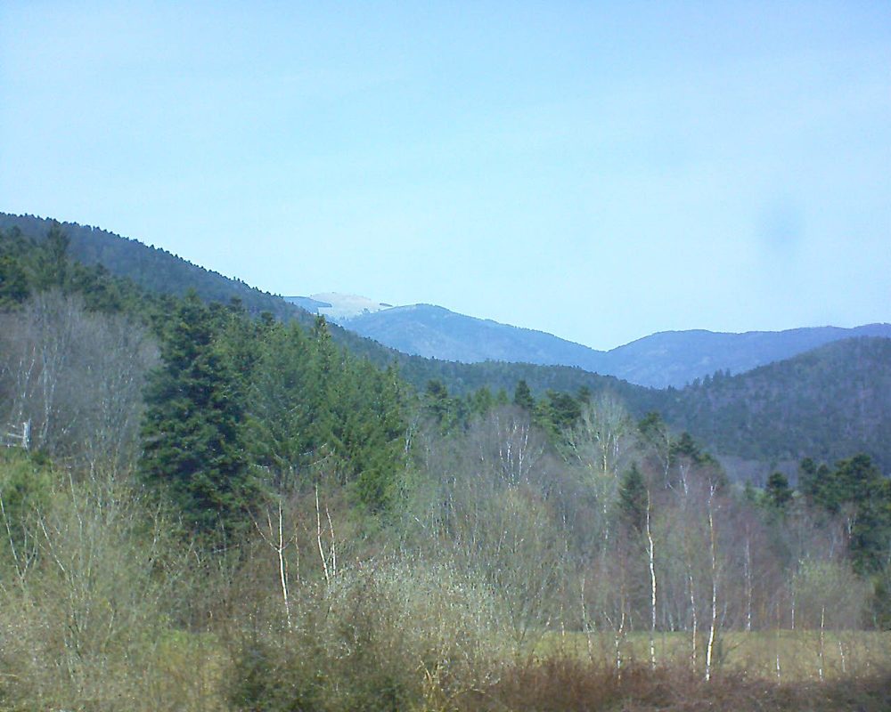 Le petit ballon vu depuis le Domaine Langmatt à Murbach le 08.04.2018 à 13:30 Le petit ballon (Alsace, Vosges) le 08.04.2018 à 13:30