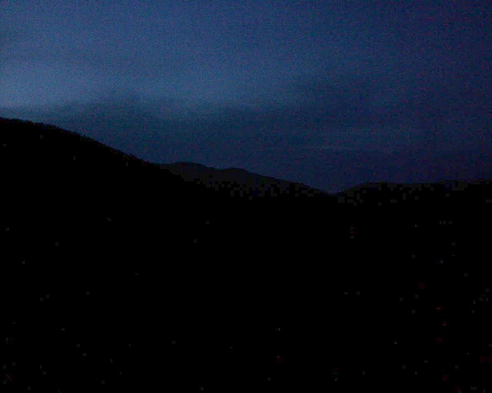 Le petit ballon vu depuis le Domaine Langmatt à Murbach le 11.04.2018 à 20:45 Le petit ballon (Alsace, Vosges) le 11.04.2018 à 20:45
