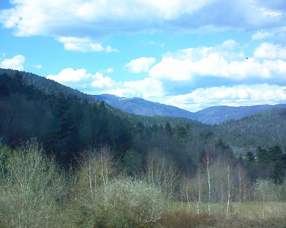 Le petit ballon vu depuis le Domaine Langmatt à Murbach le 12.04.2018 à 16:00 Le petit ballon (Alsace, Vosges) le 12.04.2018 à 16:00