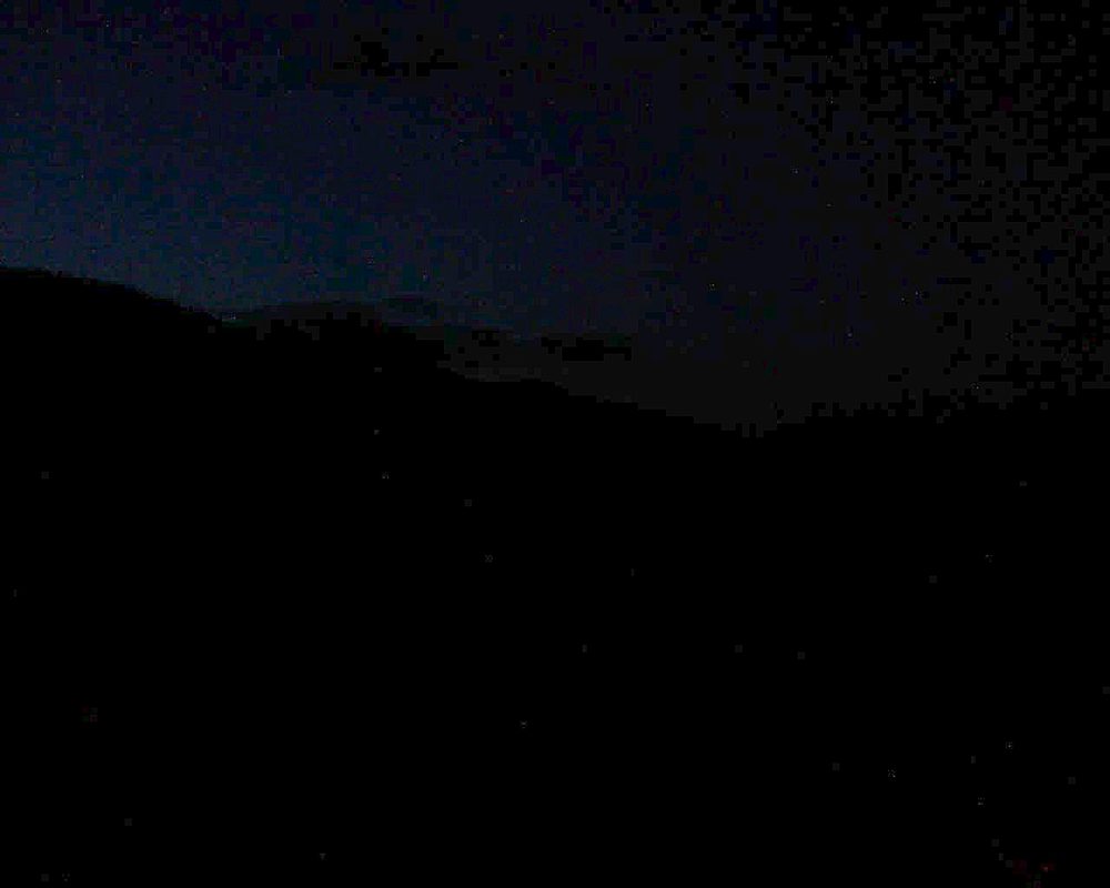 Le petit ballon vu depuis le Domaine Langmatt à Murbach le 13.04.2018 à 21:00 Le petit ballon (Alsace, Vosges) le 13.04.2018 à 21:00