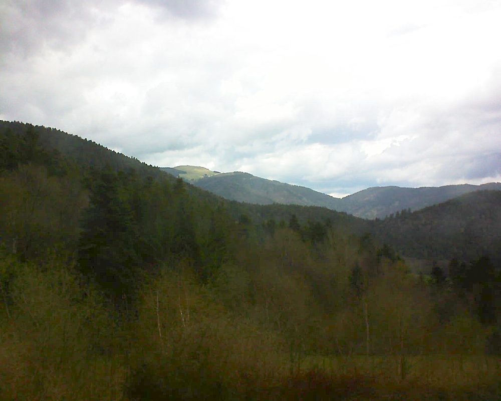 Le petit ballon vu depuis le Domaine Langmatt à Murbach le 16.04.2018 à 11:30 Le petit ballon (Alsace, Vosges) le 16.04.2018 à 11:30