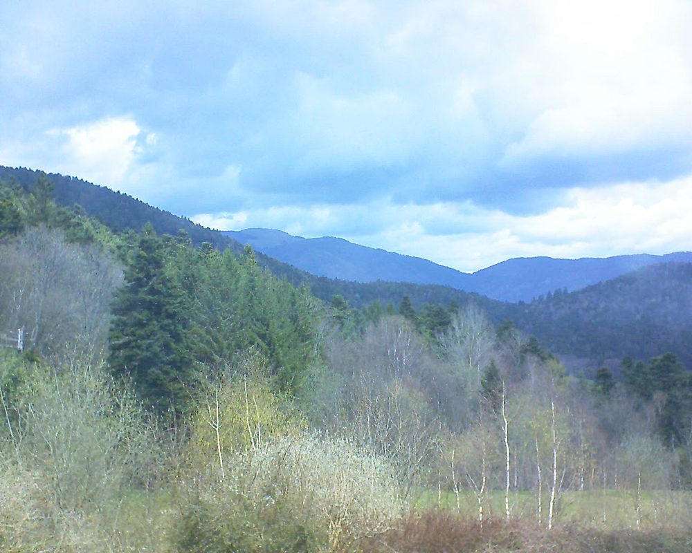 Le petit ballon vu depuis le Domaine Langmatt à Murbach le 16.04.2018 à 12:45 Le petit ballon (Alsace, Vosges) le 16.04.2018 à 12:45