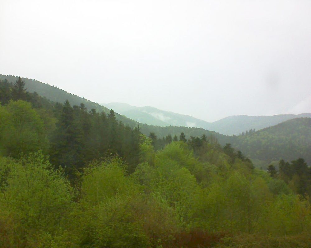 Le petit ballon vu depuis le Domaine Langmatt à Murbach le 23.04.2018 à 16:30 Le petit ballon (Alsace, Vosges) le 23.04.2018 à 16:30