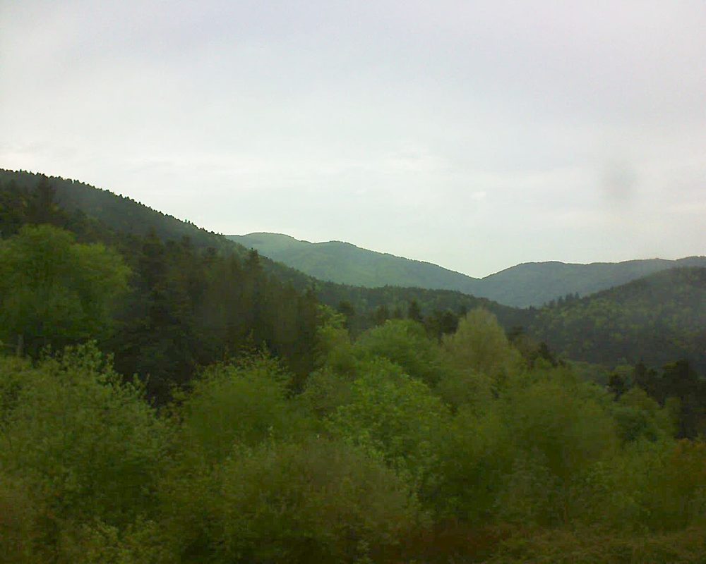 Le petit ballon vu depuis le Domaine Langmatt à Murbach le 29.04.2018 à 18:30 Le petit ballon (Alsace, Vosges) le 29.04.2018 à 18:30