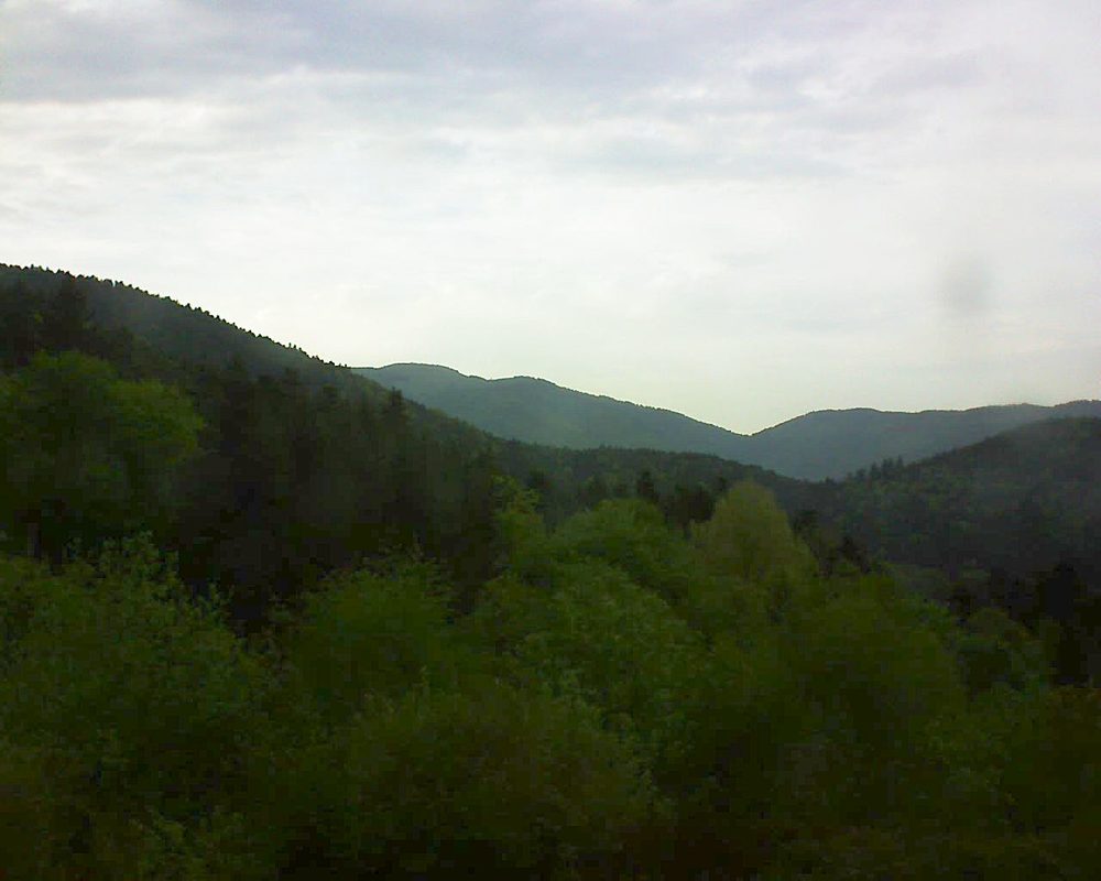 Le petit ballon vu depuis le Domaine Langmatt à Murbach le 29.04.2018 à 19:15 Le petit ballon (Alsace, Vosges) le 29.04.2018 à 19:15