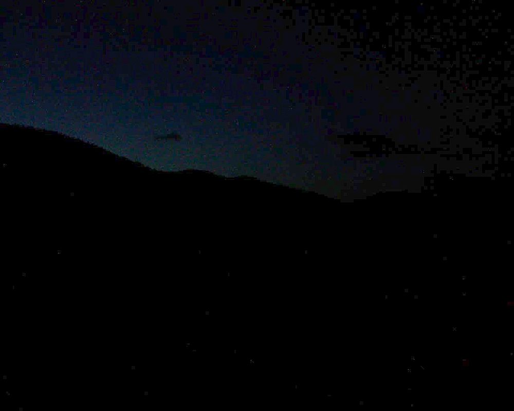 Le petit ballon vu depuis le Domaine Langmatt à Murbach le 30.04.2018 à 21:30 Le petit ballon (Alsace, Vosges) le 30.04.2018 à 21:30